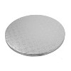 O'Creme Round White Cake Drum Board, 8" x 1/2" High, Pack of 5 - 2 of 3