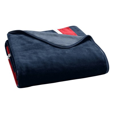 Boston Red Sox Navy and Red Fleece Throw Blanket