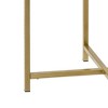 Royal Hampton End Table with Round Glass Top and Metal Frame - 4 of 4