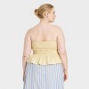 Women's Peplum Tube Top - Universal Thread™ - 2 of 3