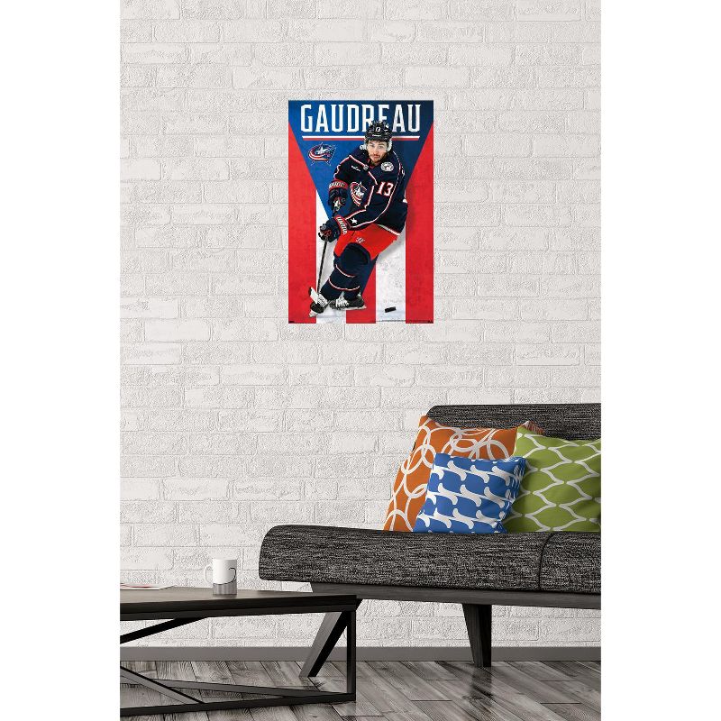 Trends International NHL Columbus Blue Jackets - Johnny Gaudreau 23 Unframed Wall Poster Prints, 2 of 7