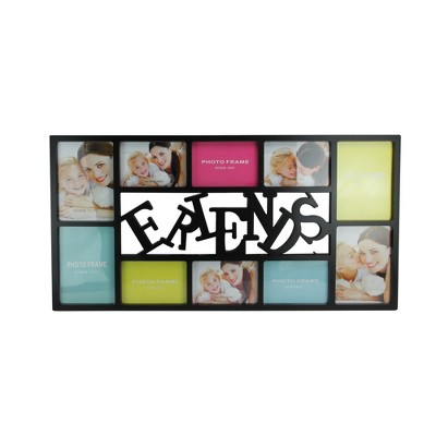 Northlight 28.75" Black Dual-Sized "Friends" Collage Photo Picture Frame Wall Decoration