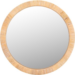 Mila Mirror - 35.8" x 35.8" - MRR9001 - Natural - Safavieh - 1 of 4