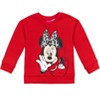 Disney Minnie Mouse Girls Fleece Sweatshirt and Leggings Outfit Set Little Kid to Big Kid - 2 of 4