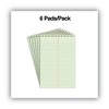 Universal Steno Pads Gregg Rule Red Cover 6" x 9" 80 Green-tint Sheets - 6 pads - 2 of 4