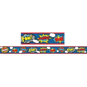 Teacher Created Resources Superhero Straight Border Trim, 35 Feet (Pack of 6) - 1 of 1
