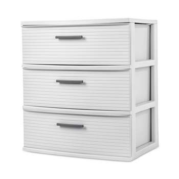 3 Drawer Wide Tower White - Brightroom™