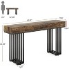 Tribesigns 55-Inch Console Table for Entryway, Industrial Hallway Table with Stylish Metal Frame for Living Room, Entrance - 3 of 4