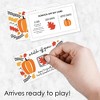 Big Dot of Happiness Fall Pumpkin - Halloween or Thanksgiving Party Game Scratch Off Cards - 22 Count - 2 of 4