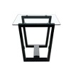 NicBex Dining Table Modern Dining Table with 0.4" Tempered Glass Top and MDF Trapezoid Bracket for Kitchen, Dining Room - 2 of 4