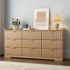 Furnulem Dressers for Bedroom 9 Drawers Wide Chest of Drawers Storage Organizer Wooden Cabinet with Anti-Tip Safety for Living Room Hallway entryway - 2 of 4