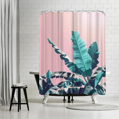 Americanflat Pink Jungle by Emanuela Carratoni 71" x 74" Shower Curtain