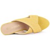 Allegra K Women's Espadrilles Wedges Slide Wedge Sandals - 4 of 4