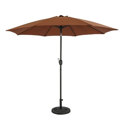 9' Parisian Market Patio Umbrella Coffee - Island Umbrella