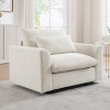 Single Recliner Sofa,Corduroy Deep Seat Single Sofa With Waist Pillow,Deep Seat Couch,Recliner Sofa For Living Room,Apartment-Cuddlewood - 3 of 4