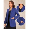 Allegra K Women's Long Sleeve Open Front Business Work Suit Blazer with Pocket - 2 of 4