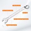Unique Bargains CR-V Steel Nickel Plated Metric 12-Point Box End Combination Wrench - 3 of 4