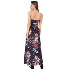 Coolmee Women's Summer Floral Dress Casual Sexy Strapless Party Wedding Guest Beach Formal Maxi Dress - 2 of 4