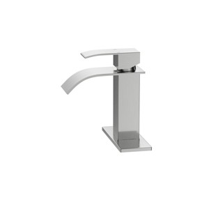 ChicFurnit Bathroom Sink Faucet Single Handle CUPC Certified Harlow Design for Modern Spaces, Silver and Gray, 17"*11"*18" - 1 of 4