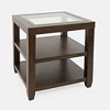 Jofran,Urban Icon Contemporary Glass Inlay End Table with Storage - 4 of 4