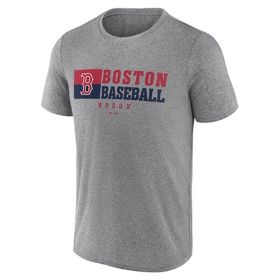 MLB Boston Red Sox Men's Gray Short Sleeve T-Shirt