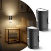 DORESshop 1-Light Motion Sensor Plug-In Night Lights Dusk to Dawn Dimmable 3000K Soft White for Bathroom & Hallway(2-Pack) - 2 of 4