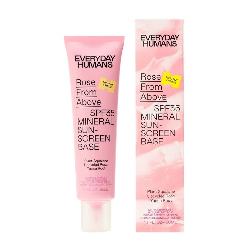 Everyday Humans Rose From Above Mineral Sunscreen Base - SPF 35 - 1.7 fl oz, 1 of 8