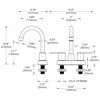 ChicFurnit Bathroom Sink Faucet 2 Handle Centerset Design for RV and Home Use with Easy Installation, Bronze, 10.62"*9.65"*2.6" - 3 of 4