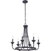 Craftmade Lighting Marlowe 6 - Light Chandelier in  Flat Black - 2 of 2