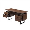 Home office computer desk with drawers/hanging letter sized documents, 59 inch writing and learning desk with drawers - 4 of 4