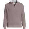 Lands' End Men's Drifter Quarter Zip Sweater - 3 of 4