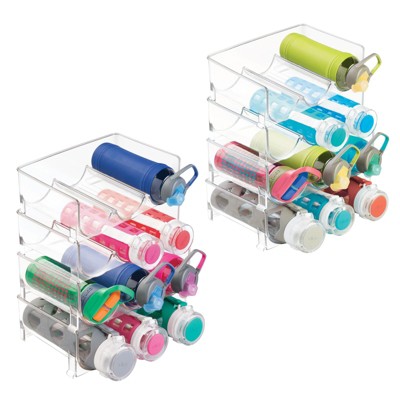 Water Bottle Rack Holder Stackable Pantry Shelf Kitchen Storage