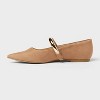 Women’s Cassidee Metal Mary Jane Flats with Memory Foam Insole – A New Day™ Taupe - 2 of 4