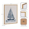 Kate & Laurel All Things Decor 16"x20" Gallery Nautical Blue Sailboat Print by The Creative Bunch Studio Gold - 3 of 4