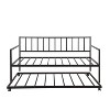 NicBex Twin Size Wooden Upholstered Daybed, Modern Sofa Bed Frame with 2 Drawers and Slat Support for Living Room, Bedroom - 3 of 4