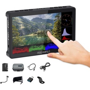 FEELWORLD Video Camera Monitor 6 Inch Touch Screen DSLR HDMI Field Monitor - 1 of 1