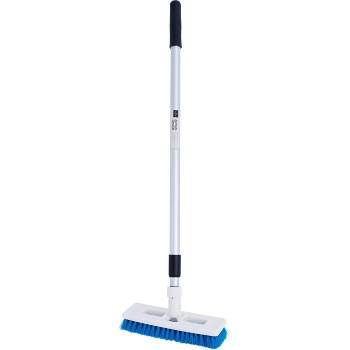 Mitclear V-Shape Grout Scrubbing Brush with Long Handle(52IN