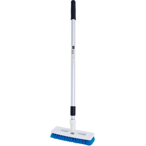 Elitra Home Swivel Scrub Brush With Adjustable Handle For Cleaning Floor,  Tile, Kitchen, Bathroom - Blue, : Target