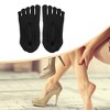 Unique Bargains Invisible Five Fingers Socks Hook Silk Five Toe Socks Mesh Breathable Soft Fashion No Show Socks for Women 3 Pairs - 2 of 4