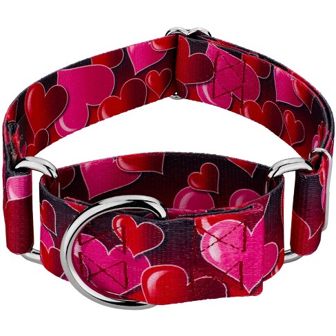 Country Brook Petz 1 1/2 inch Deluxe Where's Merry Dog Collar - Large, Size: Large 1 1/2in W - Fits 16in-22in, Red
