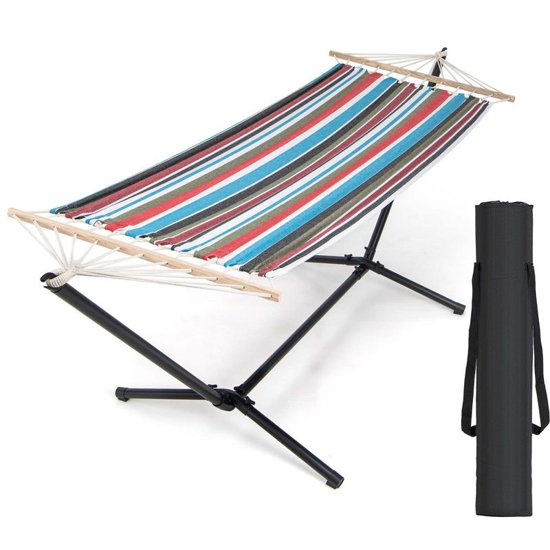 Costway 10.5FT Heavy Duty Stand with Portable Hammock, Stand & Carrying Case for Garden, 1 of 10