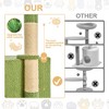 Modern Multicoloured Soft Plush Cat Tree Pet Tower with Floral Shape, Cat Condo and Soft Ball - 3 of 4