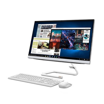 Lenovo IdeaCentre 3 27" Touchscreen All-In-One Desktop Computer Intel Pentium Gold G6400T 8GB RAM 1TB HDD White