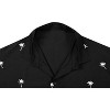 LA LEELA Men's Hawaiian Shirts Solid Beach Shirts Casual Short Sleeve Button Down Collared Shirt Men - 4 of 4