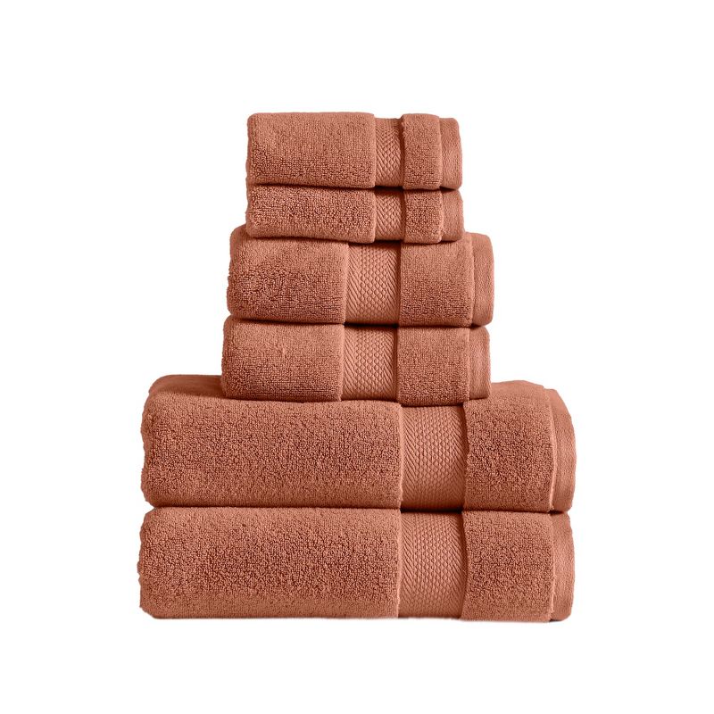 Modern Threads Luxury Quick Dry 6-Piece Cotton Adult Towel Set., 1 of 5