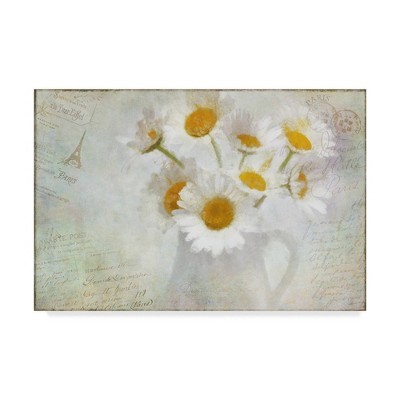 16" x 24" Daisies Paris Vintage by Cora Niele - Trademark Fine Art