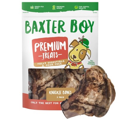 Baxter Boy Knuckle Bone Beef Dog Treats - 2pk