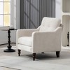TOAOTBNBO Multi-Layered Cushioning Accent Chair, Ergonomic Wide Armchair with Soft Padded Seat Mid-Century Single Sofa Chair for Office, Beige - 4 of 4