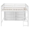YOOCOZZ Full Size Loft Bed with 8 Open Storage Shelves and Built-in Ladder - 2 of 4