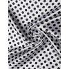 Allegra K Women's Floral Leopard Polka Dots Striped Print Square Kerchief Neck Scarf Shawl - 4 of 4